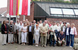 Eine Gruppe von Landwirten aus dem polnischen Koronowo besucht derzeit die Gemeinde Senden. Gestern wurden sie im Rathaus willkommen geheißen. (Foto: -wer-)
