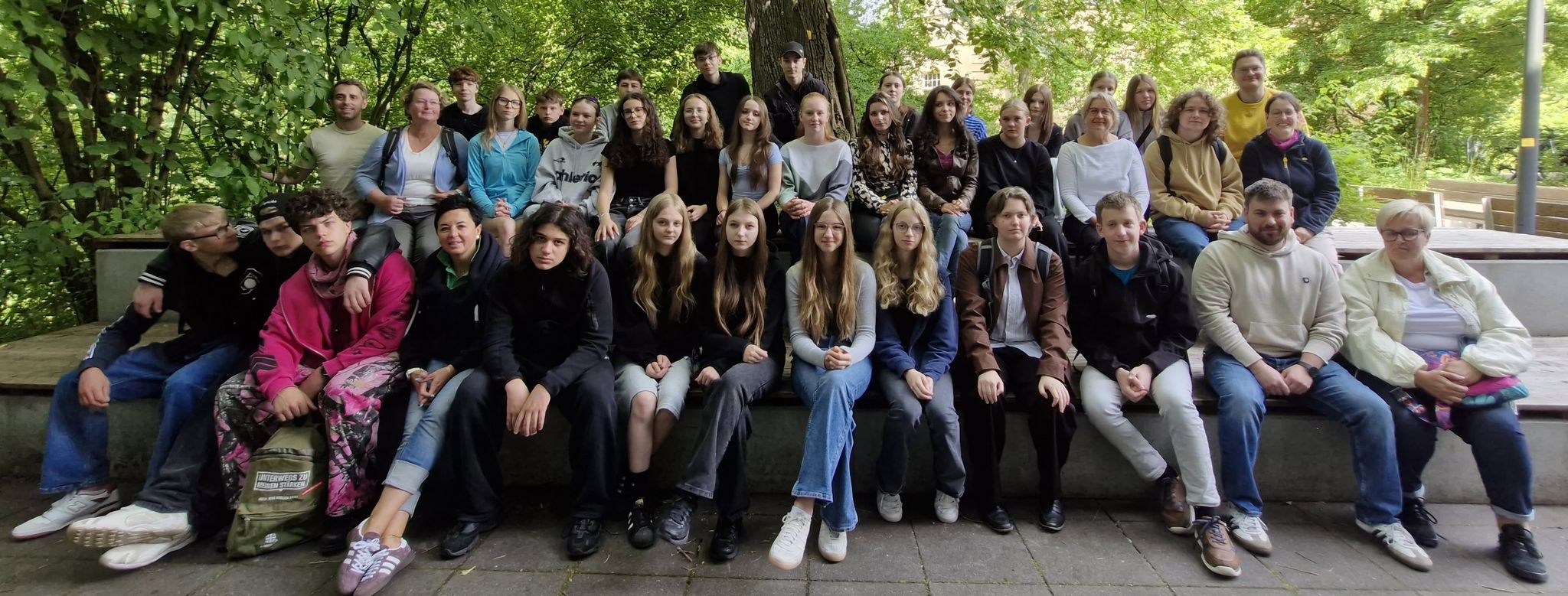 Weimar hat sie begeistert: Sendener Schüler in der thüringischen Kulturstadt.